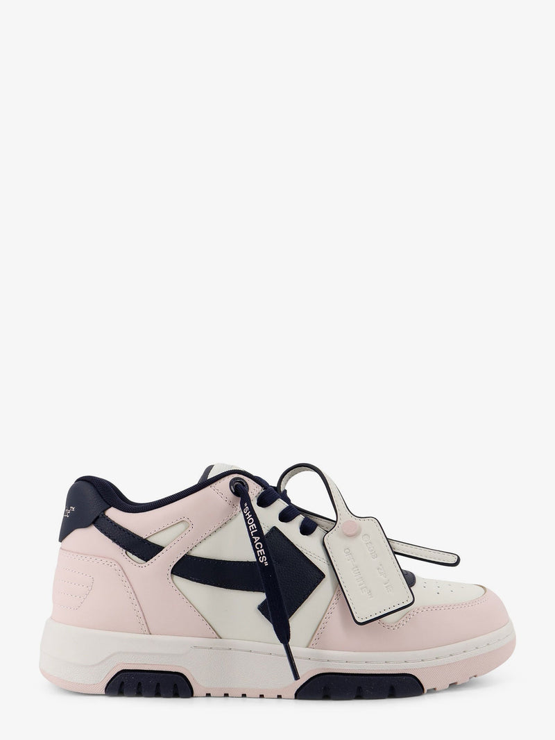 Off-White Off-White Out Of Office Leather Sneakers Pink - World Class Fashion
