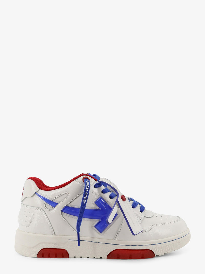 Off-White Off-White Out Of Office Bubble Arrow Leather Sneakers White - World Class Fashion