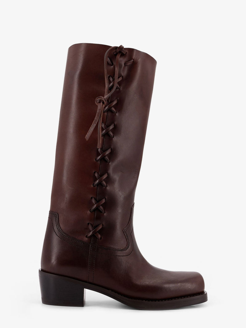 Paris Texas Botas Paris Texas Roxanne de piel marrones - World Class Fashion