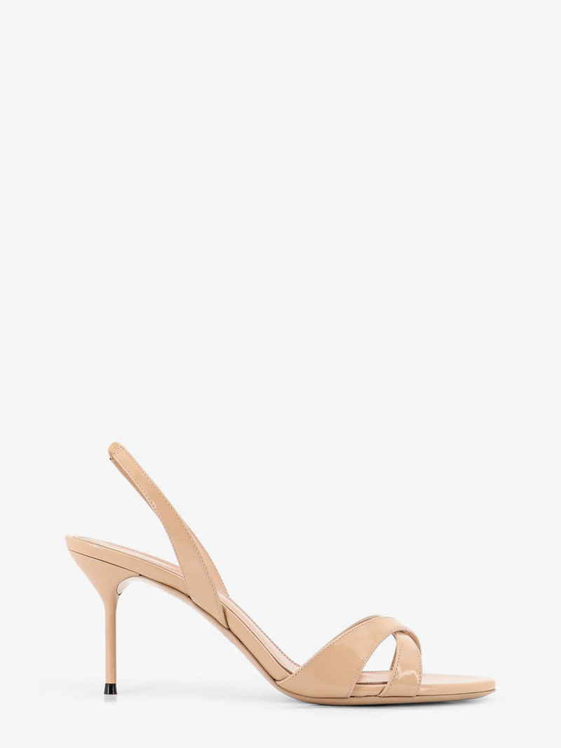 Paris Texas Paris Texas Lidia Patent Leather Sandals Beige - World Class Fashion