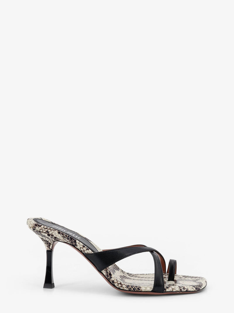 Paris Texas Paris Texas Lorena Leather Sandals Animal Print - World Class Fashion