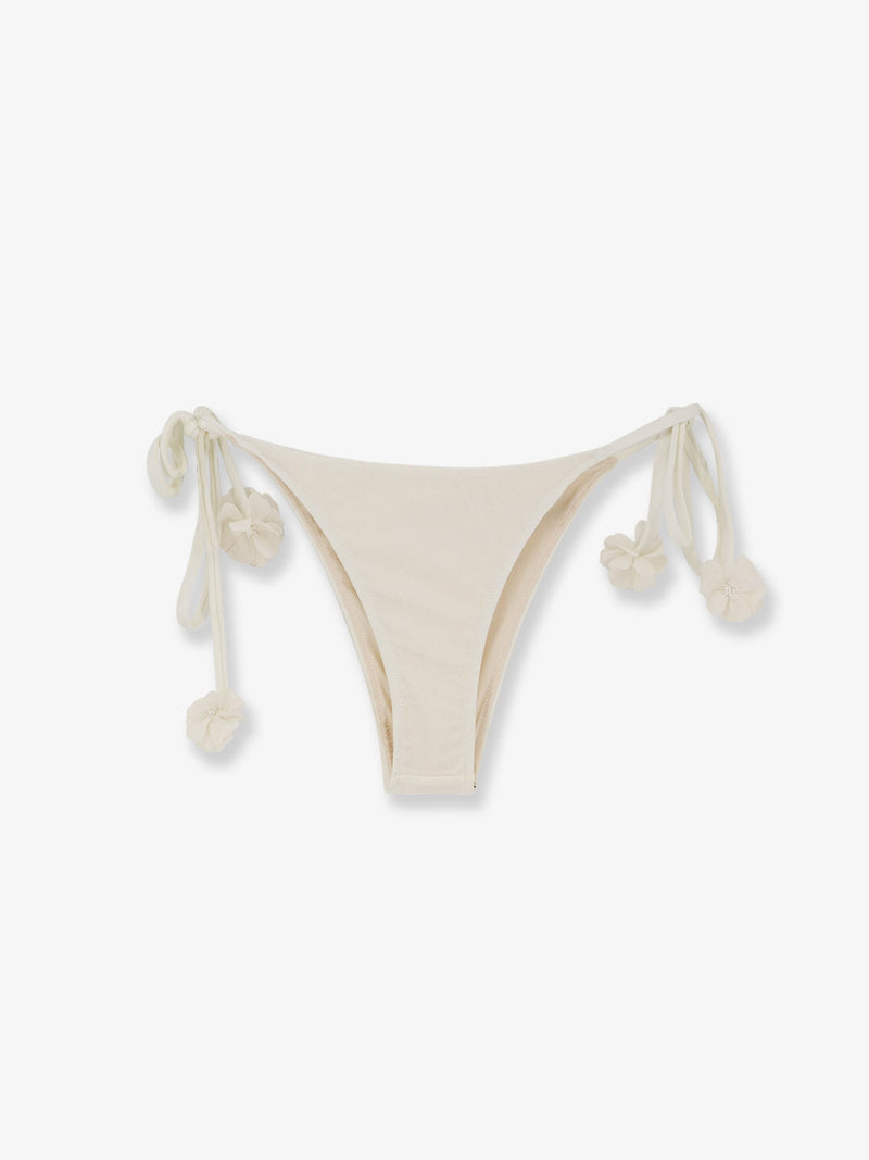 Patbo Patbo Nylon Bikini Bottoms Floral Detail White - World Class Fashion