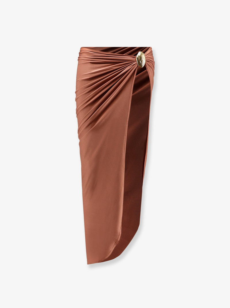 Patbo Falda Patbo Golden Dune de Lycra Naranja - World Class Fashion