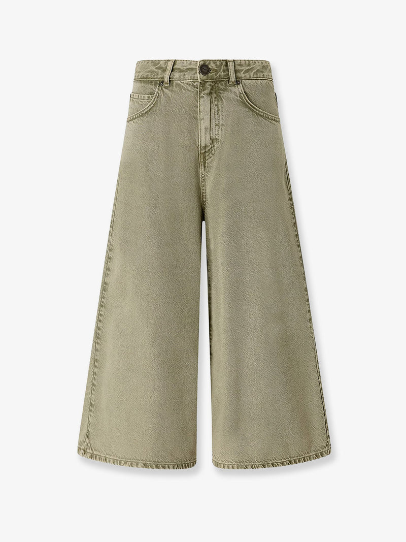 Pinko Pinko Burkina Denim Bermuda Shorts Green - World Class Fashion