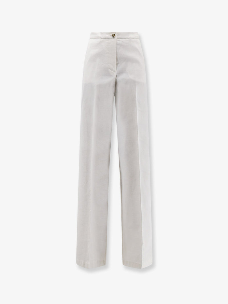 Pinko Pinko Jacopone Linen And Viscose Trousers - World Class Fashion