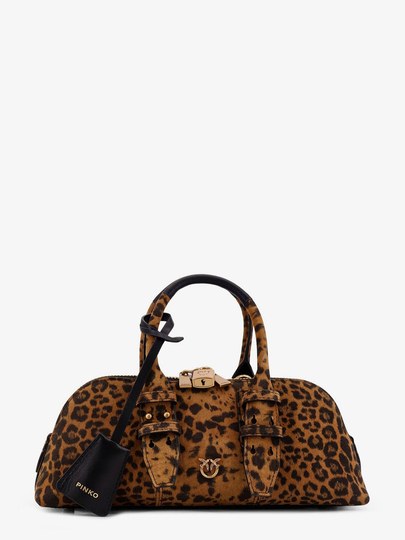 Pinko Pinko Suede Escape Bag Animal Print Women - World Class Fashion