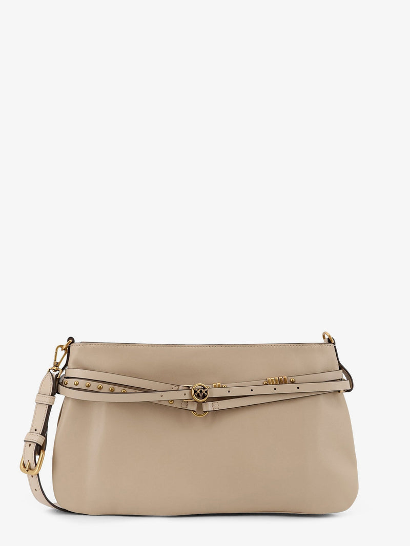 Pinko Pinko Leather Belt Bag Beige Women - World Class Fashion