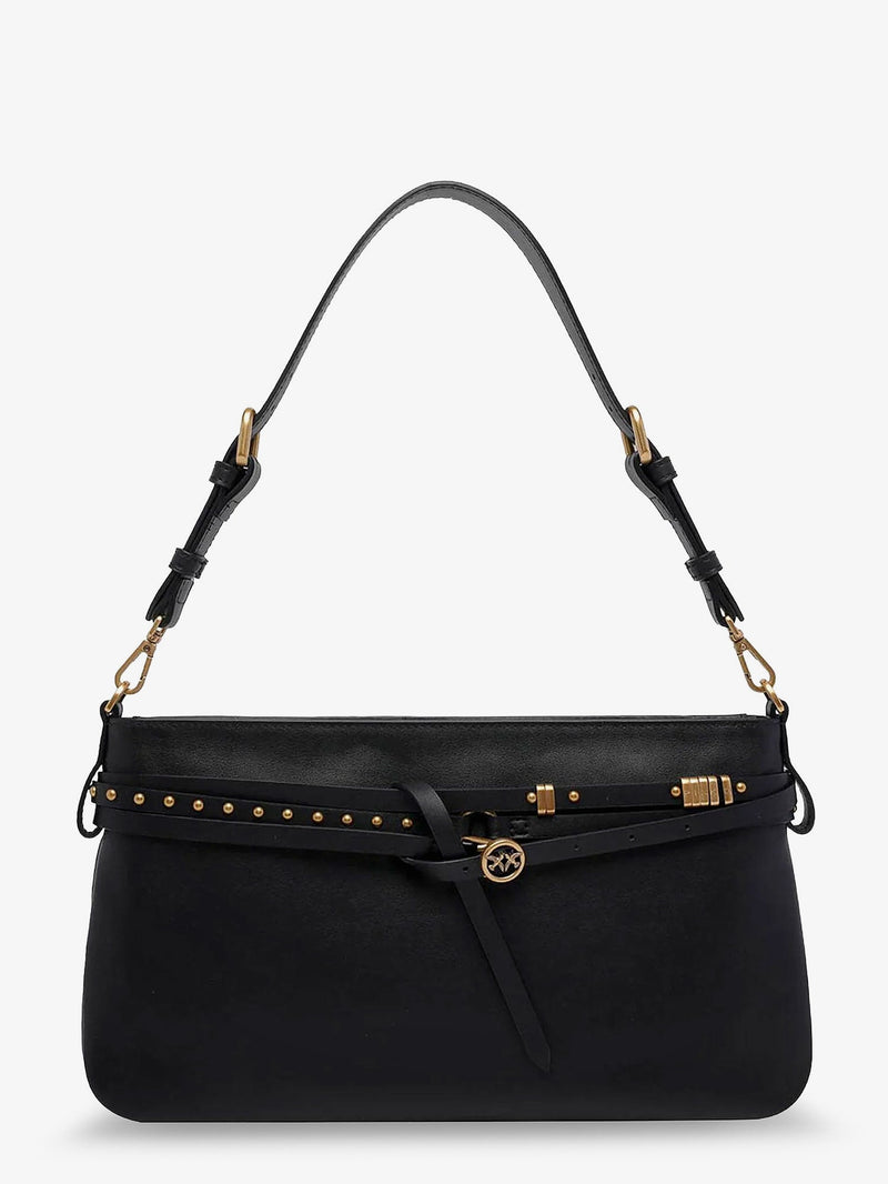 Pinko Pinko Leather Belt Bag Crossbody Black - World Class Fashion