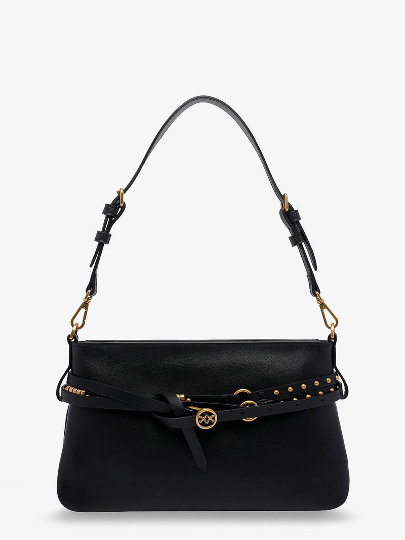 Pinko Pinko Leather Belt Bag Crossbody Black Women - World Class Fashion