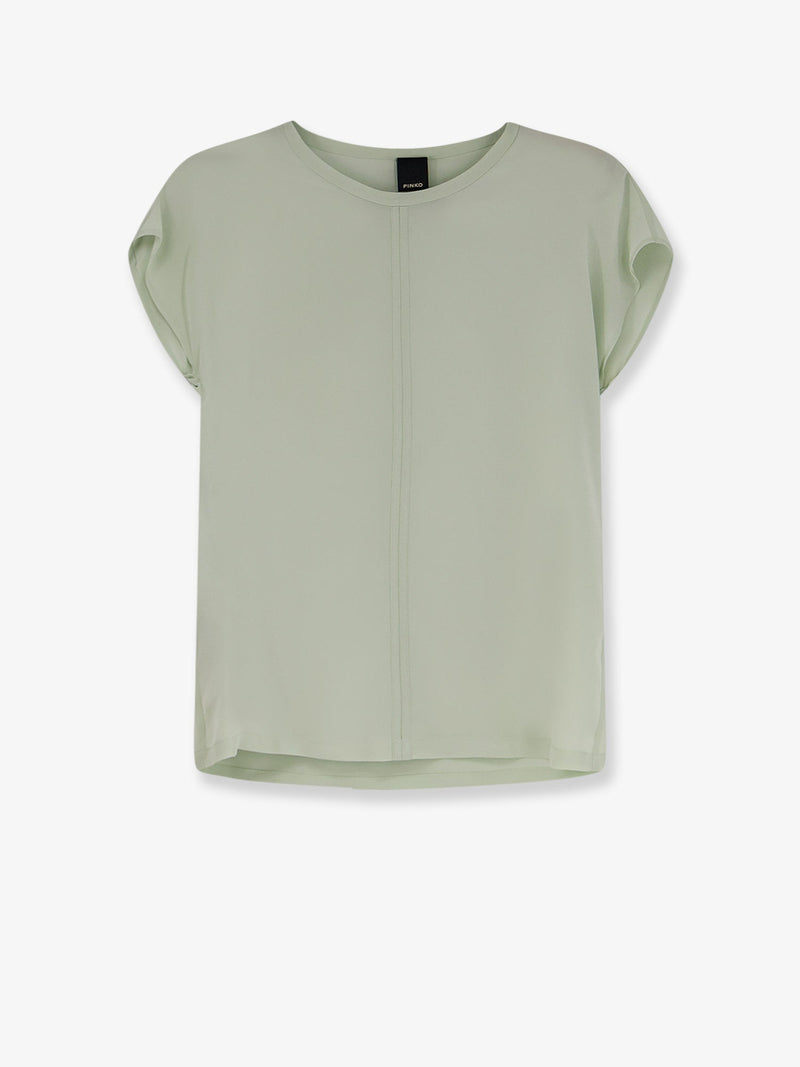 Pinko Pinko Blossom Silk Shirt Green - World Class Fashion