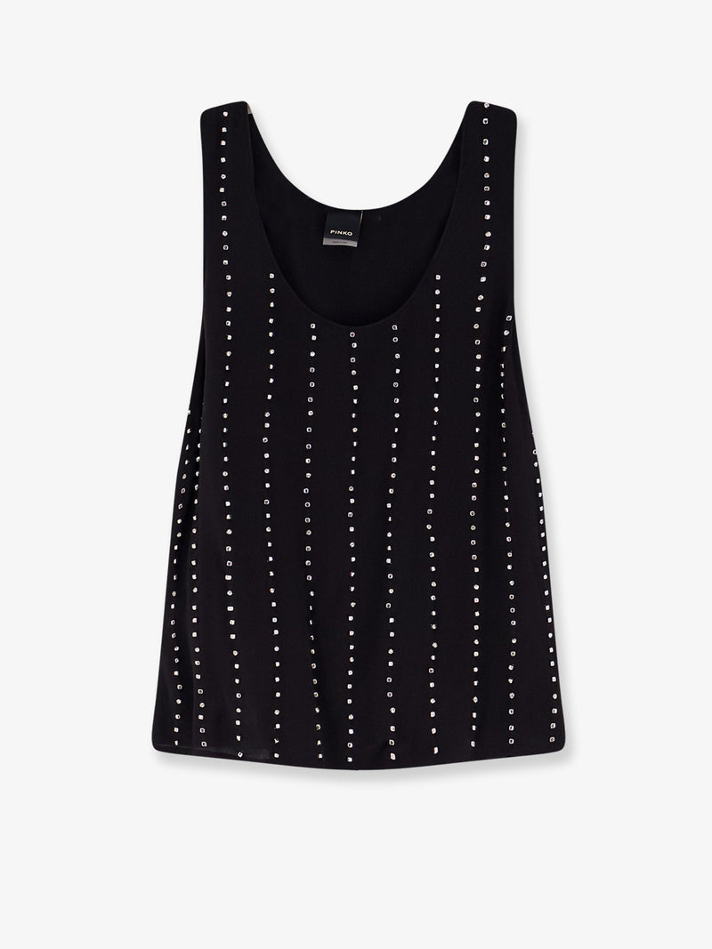 Pinko Pinko Tessa Viscose Top Black - World Class Fashion
