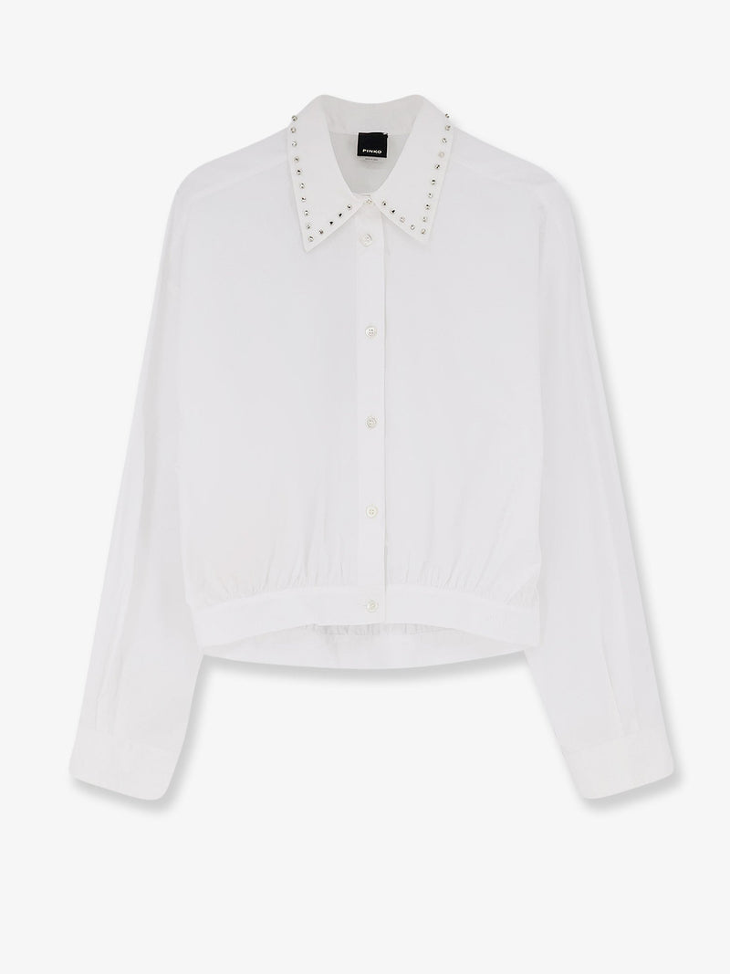 Pinko Pinko Charita Cotton Shirt White - World Class Fashion