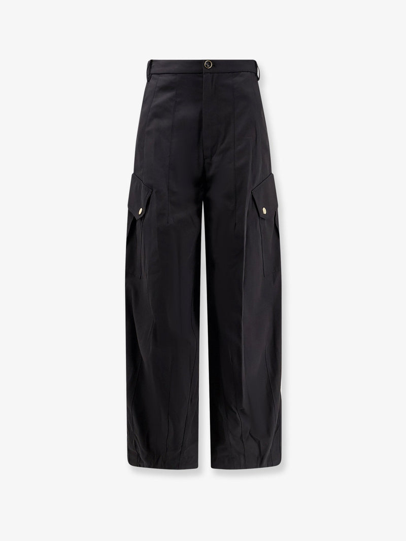 Pinko Pinko Rosalin Cotton Trousers Black - World Class Fashion