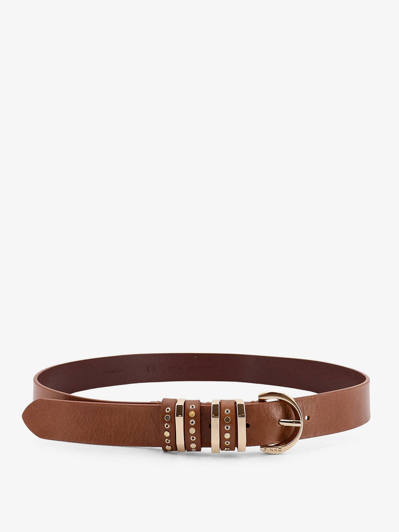 Pinko Pinko Leather Belt Brown Women - World Class Fashion