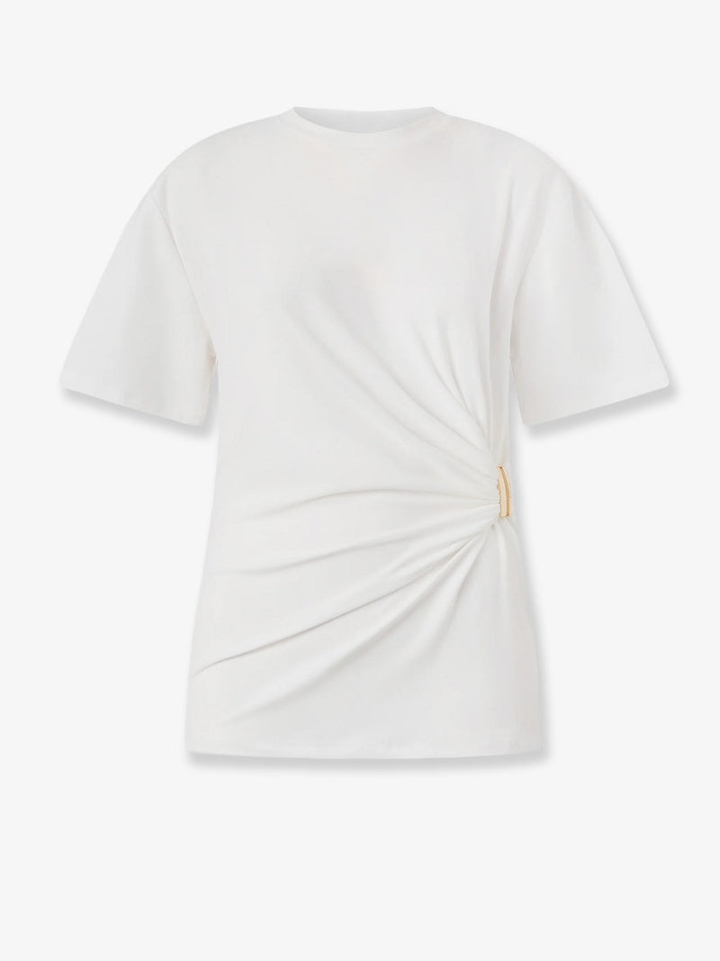 Pinko Pinko Cotton Blend Mary T-Shirt White - World Class Fashion
