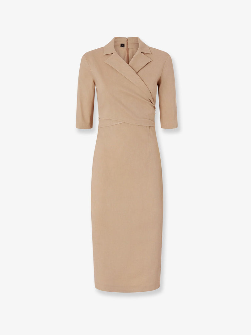 Pinko Pinko Allyson Stretch Linen And Viscose Dress - World Class Fashion