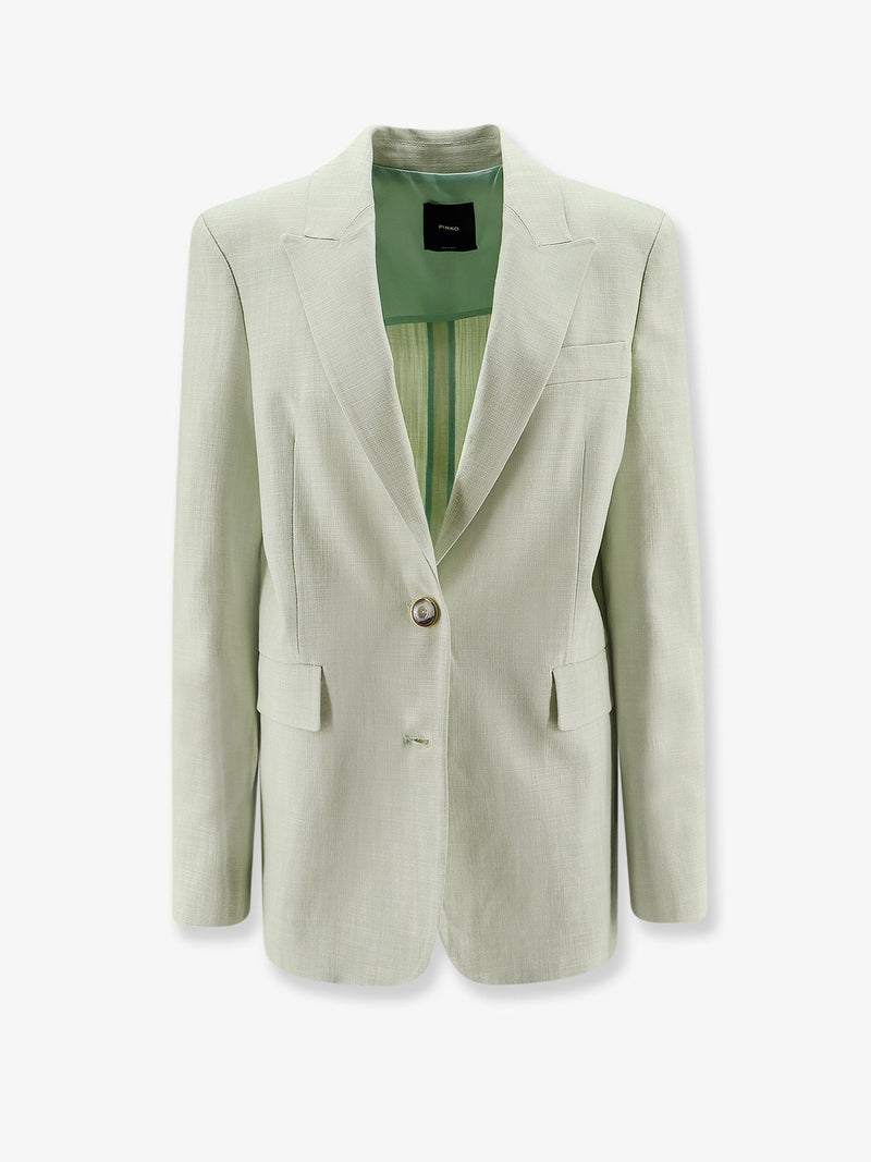 Pinko Pinko Faith Viscose Blend Blazer Green - World Class Fashion