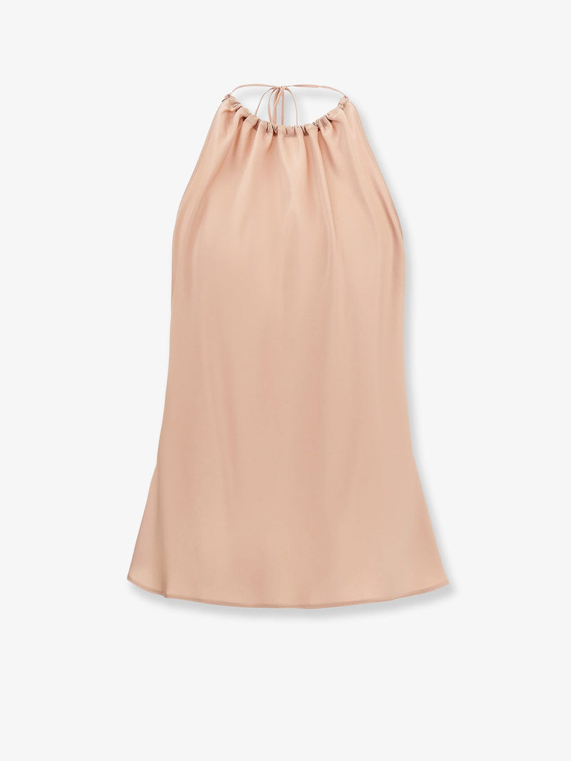 Pinko Pinko Carota Satin Top Pink - World Class Fashion