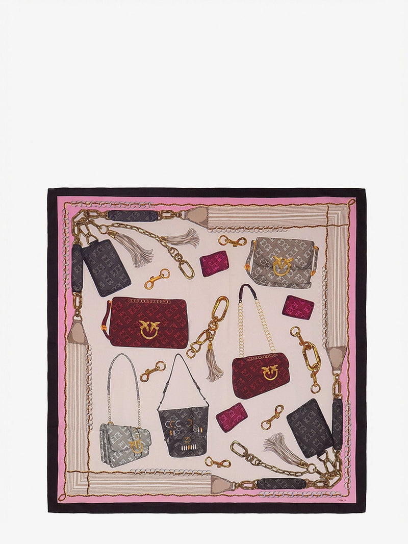 Pinko Pinko Limbo Silk Viscose Foulard Multicolor - World Class Fashion