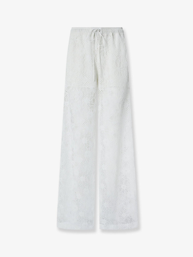 Pinko Pinko Laurie Lace Trousers White - World Class Fashion