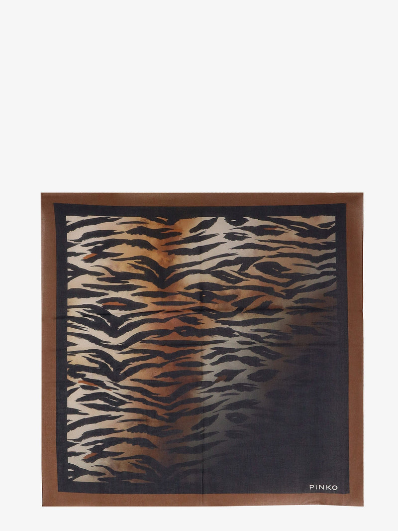 Pinko Pinko Cotton Valzer Foulard Brown - World Class Fashion