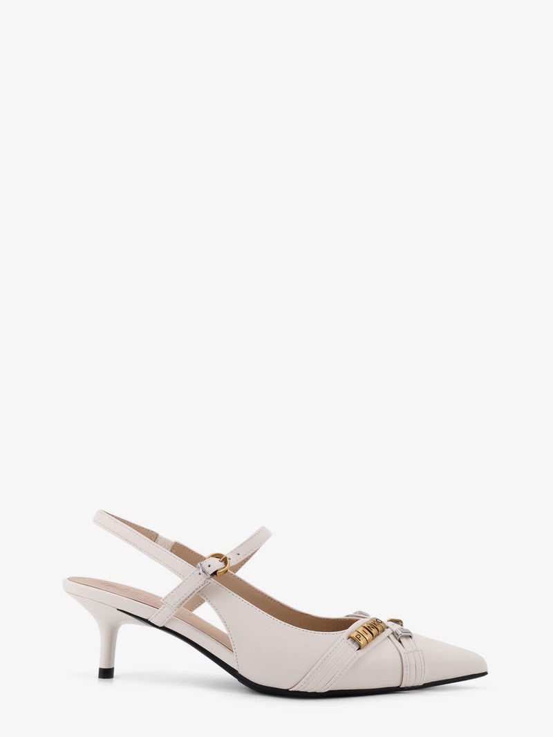 Pinko Pinko Gloria 18 Leather Pump White - World Class Fashion