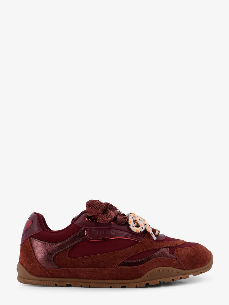 Pinko Pinko Yulia Suede Sneakers with Nylon Inserts Purple - World Class Fashion