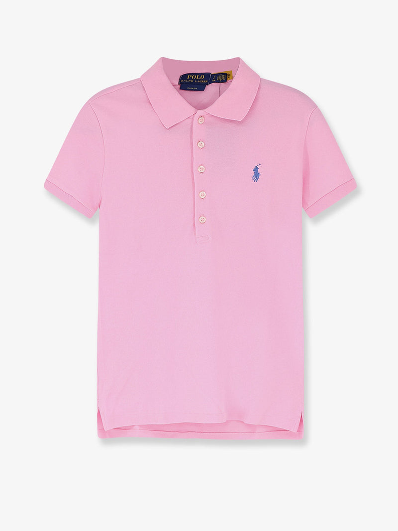 Polo Ralph Lauren Polo Ralph Lauren Polo de mezcla de algodón rosa para mujer - World Class Fashion