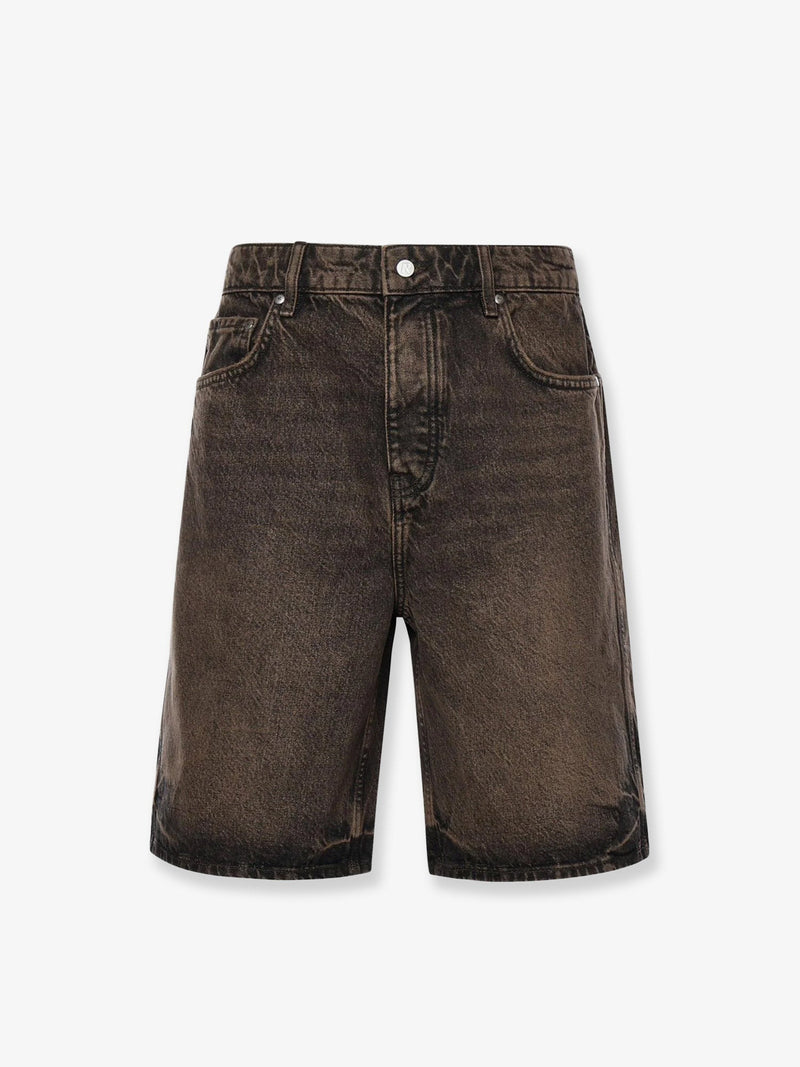 Represent Represent Cotton Bermuda Shorts Brown - World Class Fashion