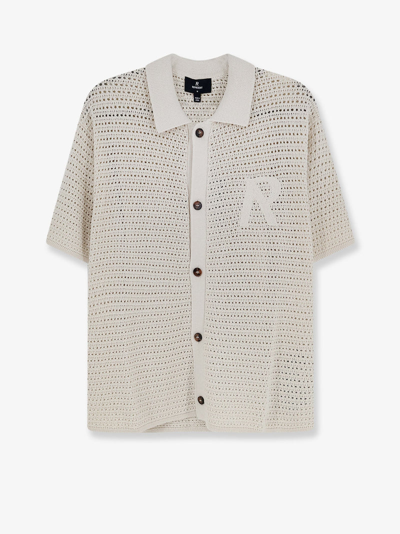 Represent Represent Pico Cotton Blend Polo Shirt Beige - World Class Fashion