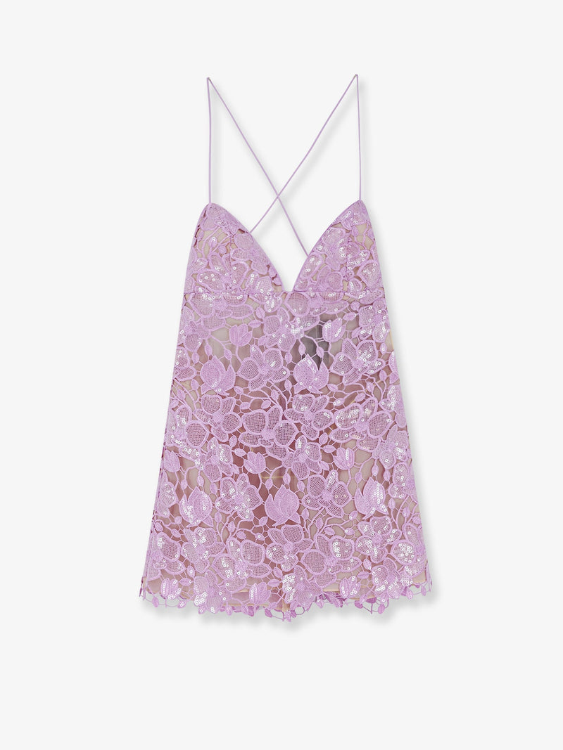 Retrofete Retrofete Kamala Vestido Corto Rosa para Mujer - World Class Fashion