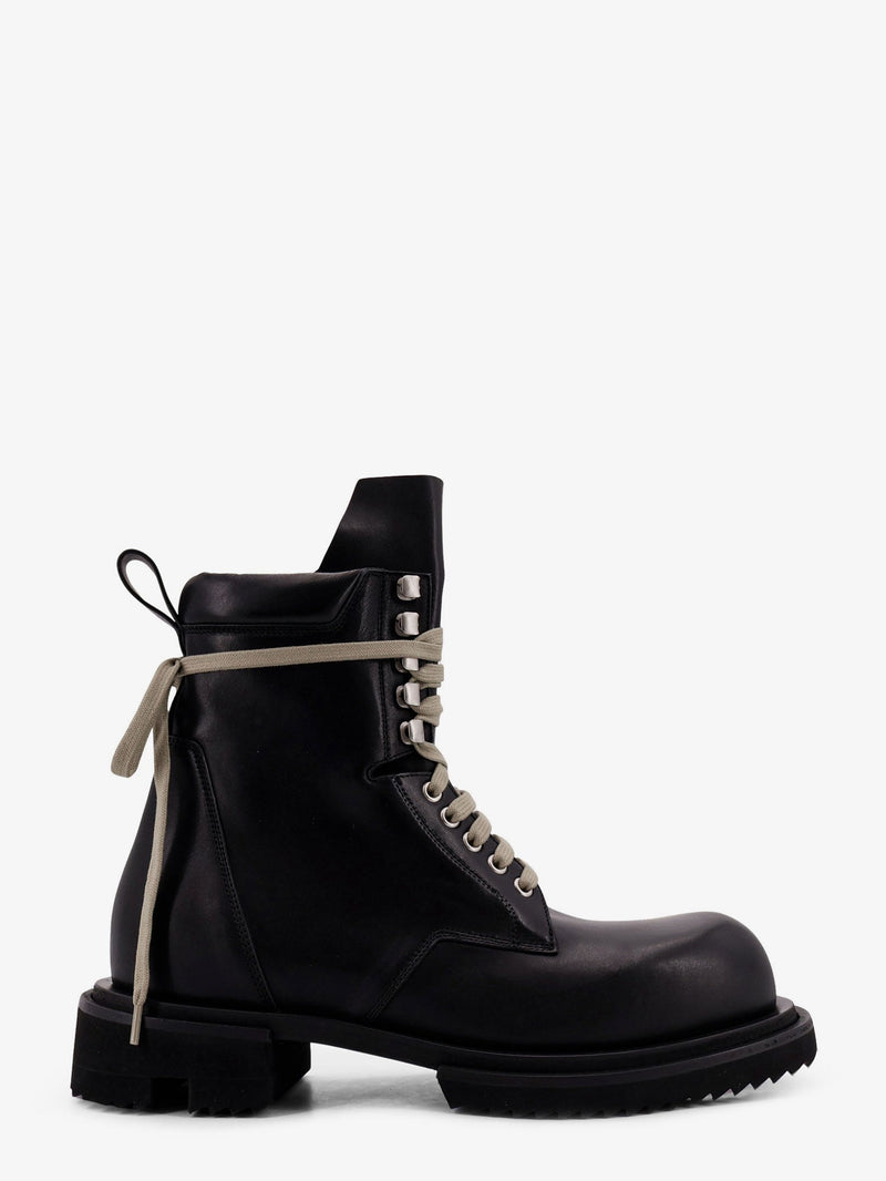 Rick Owens Botas de cuero negras para hombre Rick Owens - World Class Fashion
