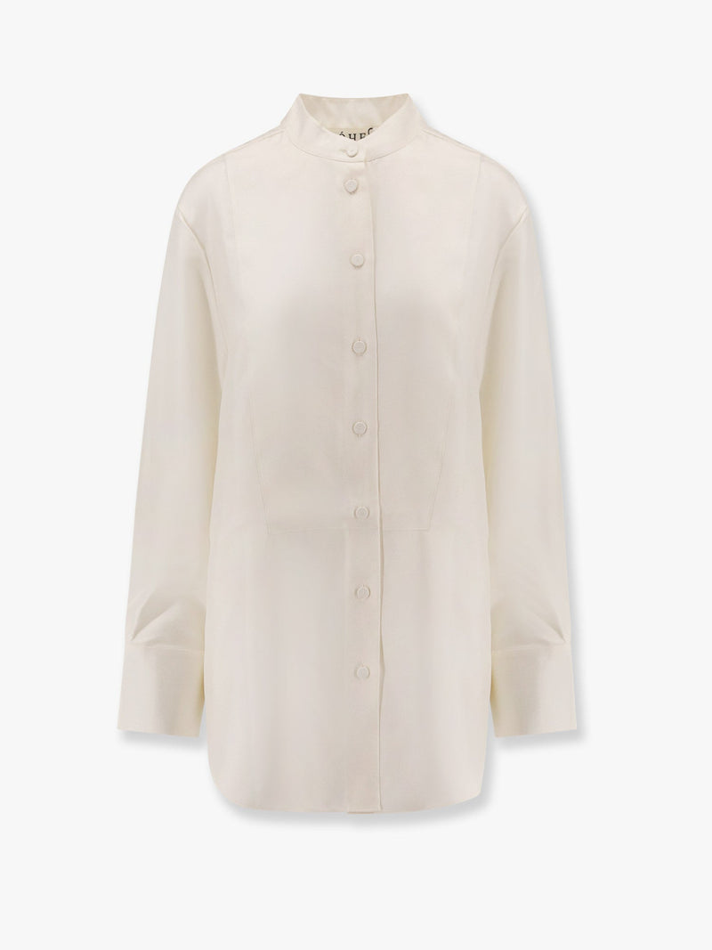 Rohe Rohe Tuxedo Silk Shirt White Women - World Class Fashion