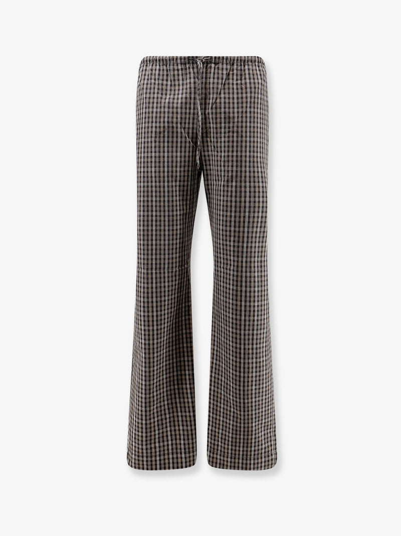 Rohe Rohe Madras Algodón Pantalones Negros - World Class Fashion