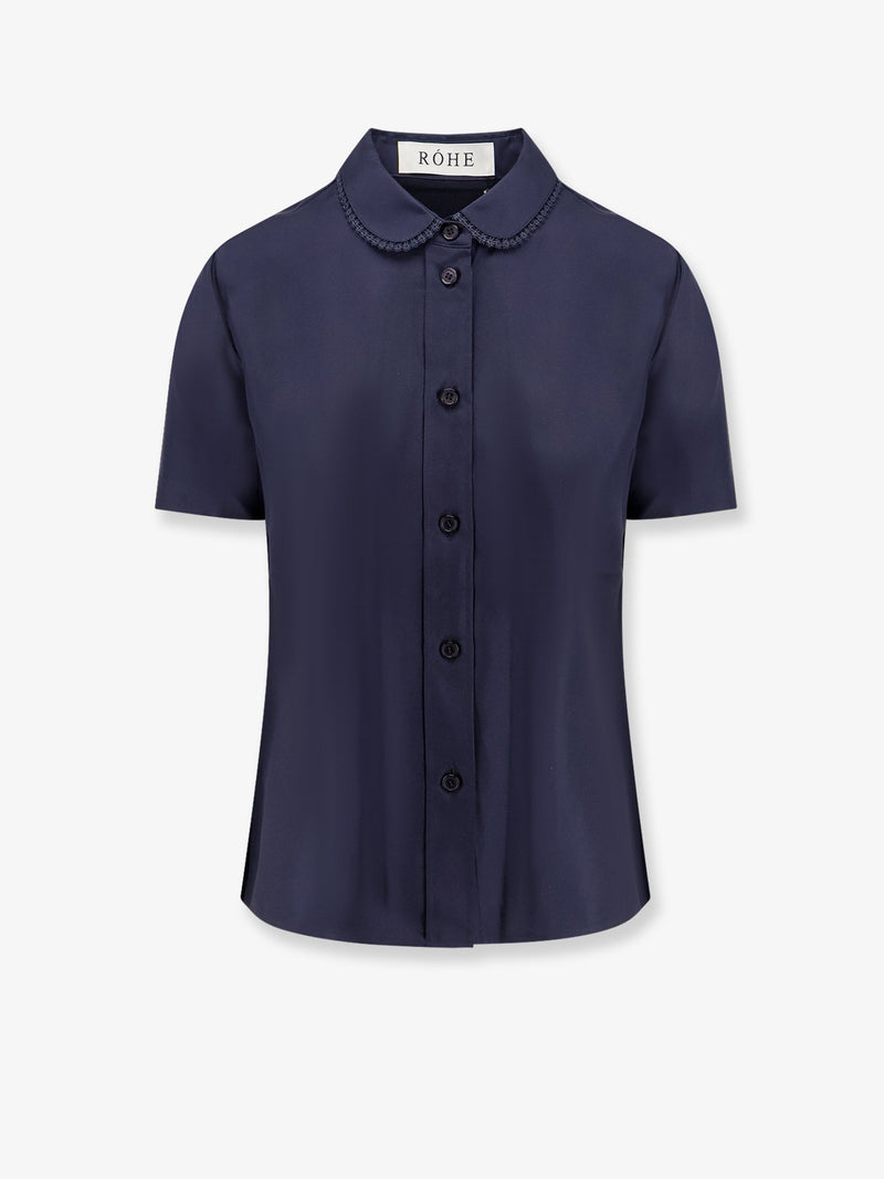 Rohe Rohe Silk Shirt Blue Women - World Class Fashion