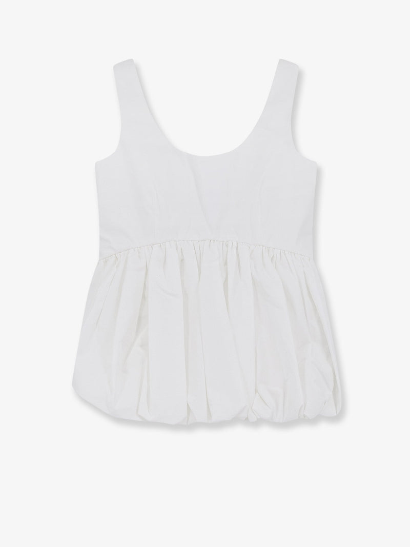 Rohe Rohe Voluminous Peplum Cotton Tank Top - World Class Fashion