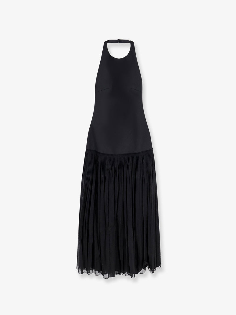 Rohe Vestido largo plisado Rohe negro - World Class Fashion