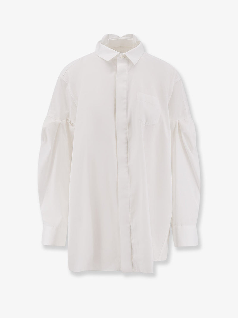 Sacai Sacai Oversize Shirt White Women - World Class Fashion