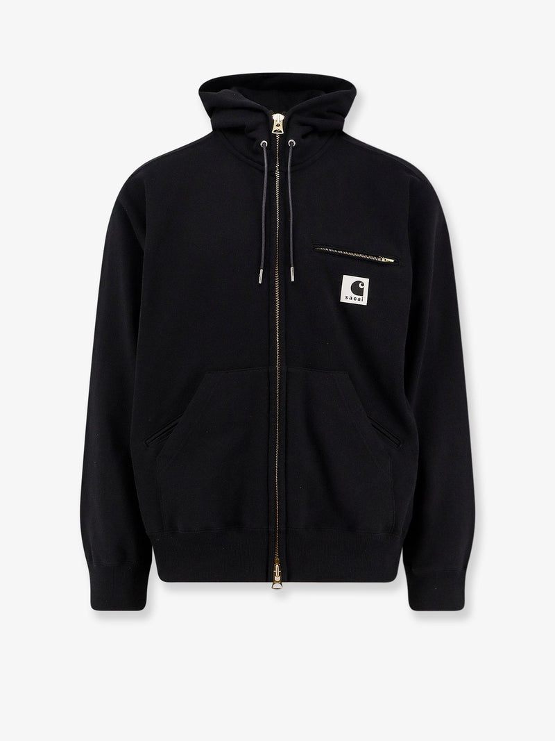 Sacai X Carhartt Wip Sudadera de algodón negra Sacai X Carhartt Wip para hombre - World Class Fashion
