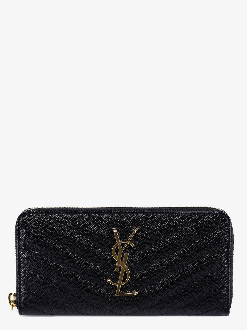 Saint Laurent Saint Laurent Leather Wallet Black Women - World Class Fashion