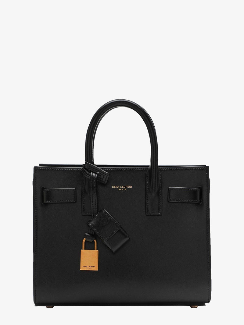 Saint Laurent Saint Laurent Sac De Jour Nano Leather Crossbody Black - World Class Fashion