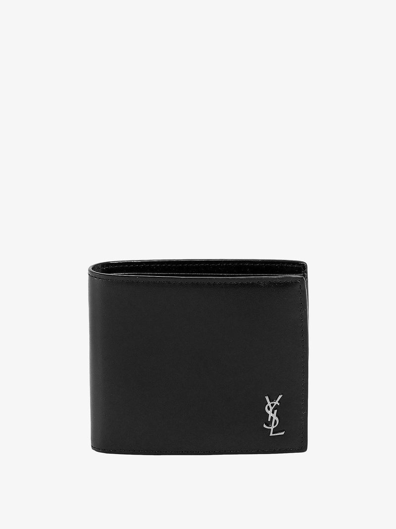 Saint Laurent Saint Laurent Leather Wallet Black Men - World Class Fashion