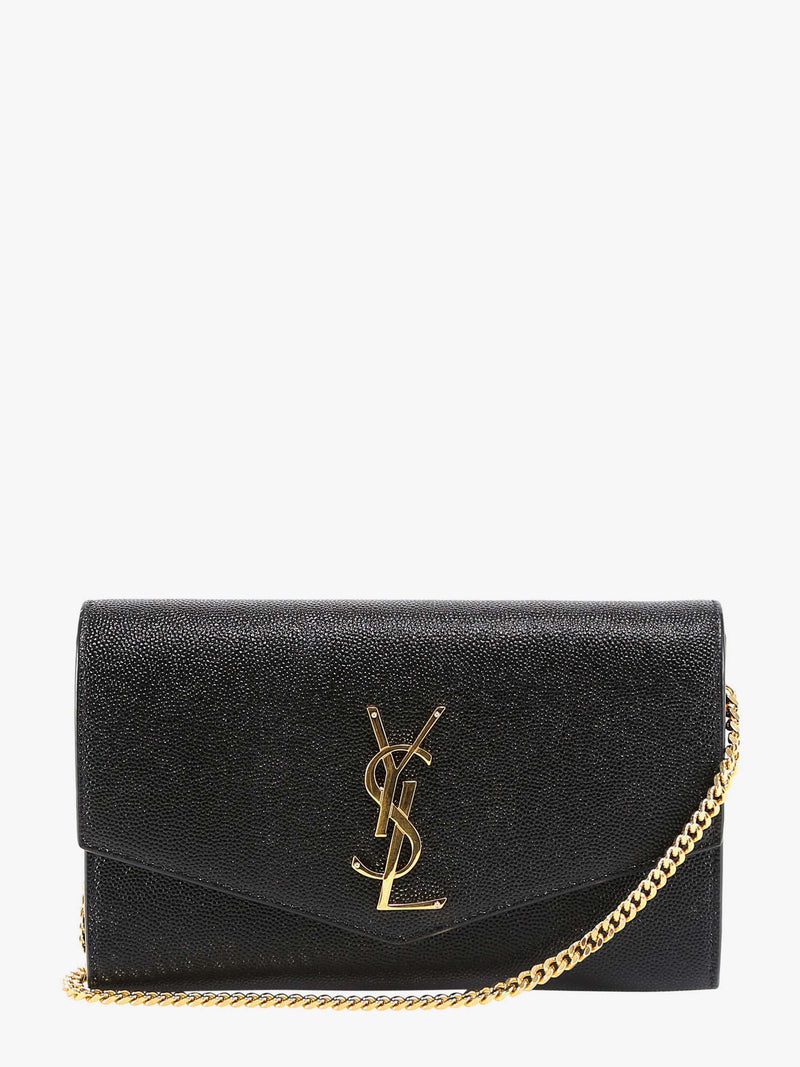 Saint Laurent Saint Laurent Leather Crossbody Bag Black - World Class Fashion