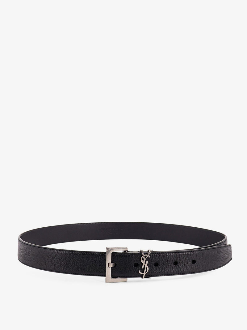 Saint Laurent Saint Laurent Leather Belt Black Men - World Class Fashion