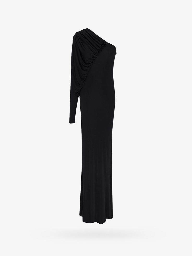 Saint Laurent Saint Laurent Sustainable Viscose Dress Black - World Class Fashion