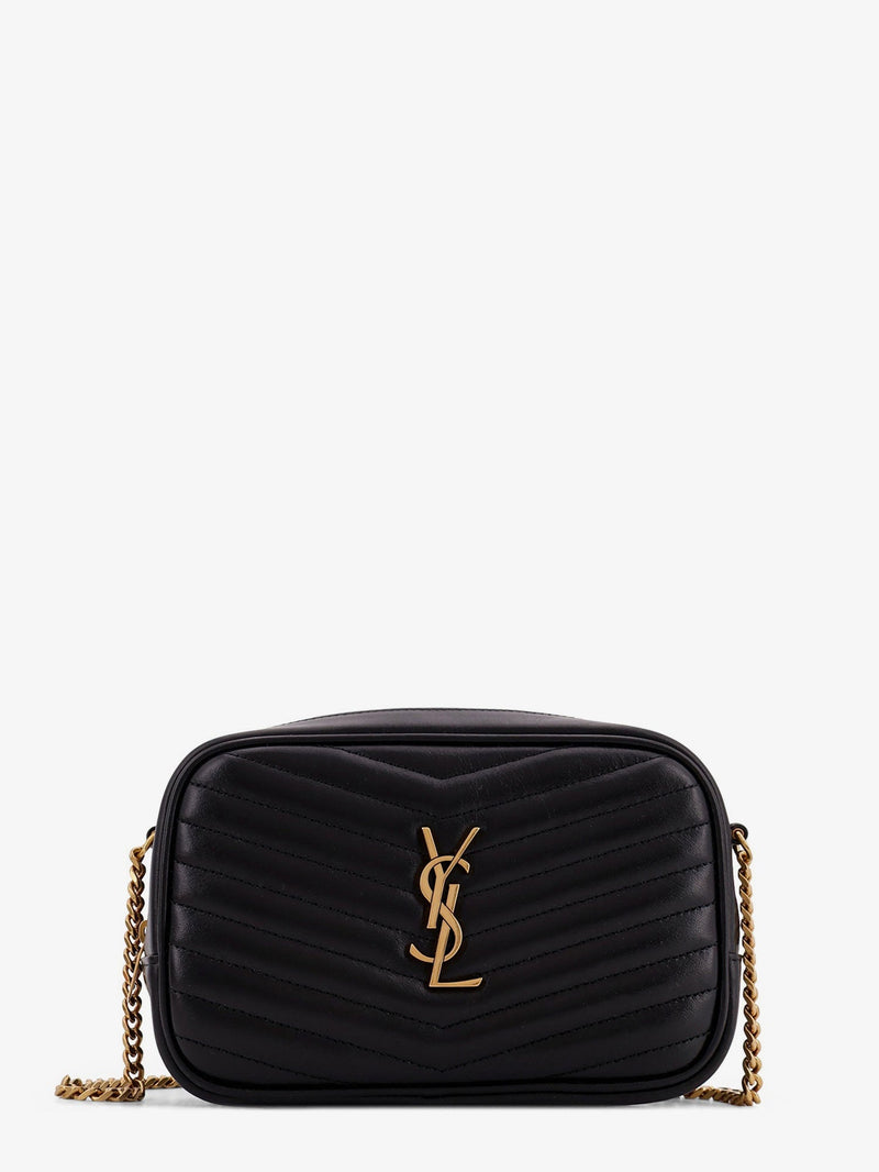 Saint Laurent Saint Laurent Mini Lou Quilted Leather Crossbody Bag Black - World Class Fashion