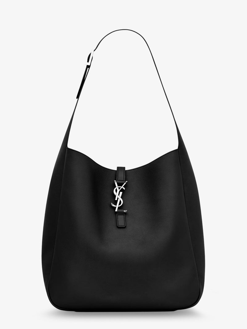 Saint Laurent Saint Laurent Le 5 À 7 Leather Shoulder Bag Black - World Class Fashion