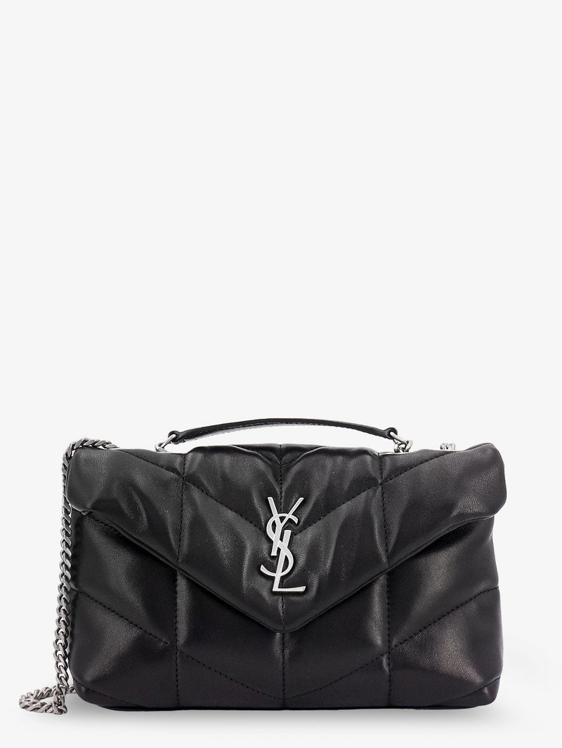Saint Laurent Saint Laurent Loulou Puffer Toy Matelassé Leather Bag Black - World Class Fashion