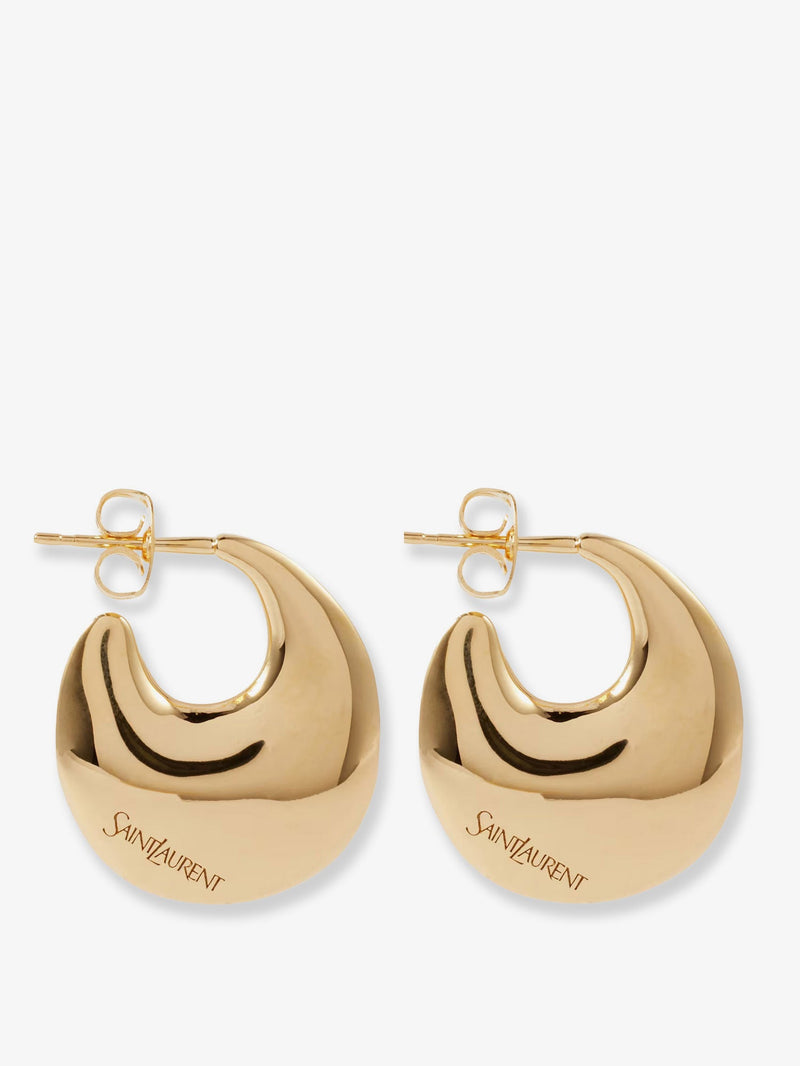 Saint Laurent Saint Laurent Brass Earrings Gold Women - World Class Fashion