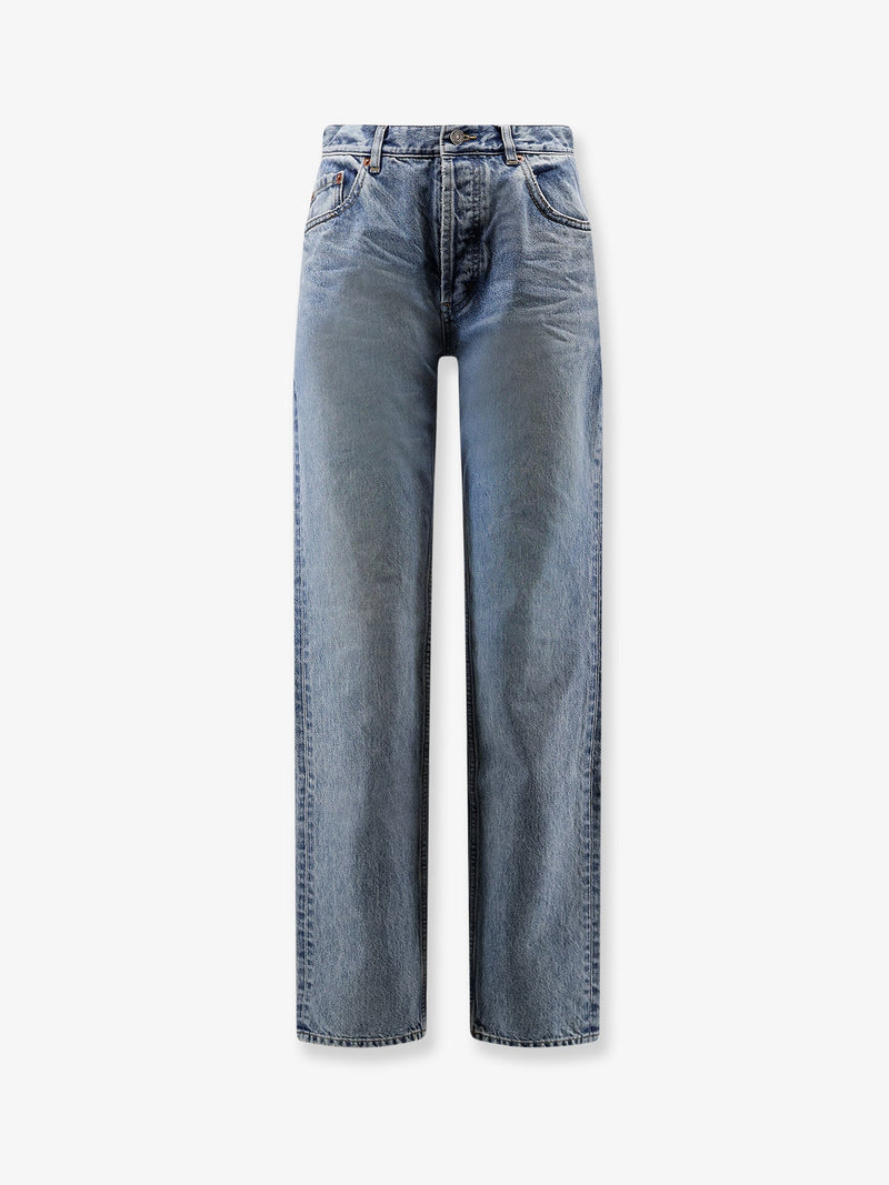 Saint Laurent Saint Laurent Vaqueros Rectos Relaxed Azules - World Class Fashion